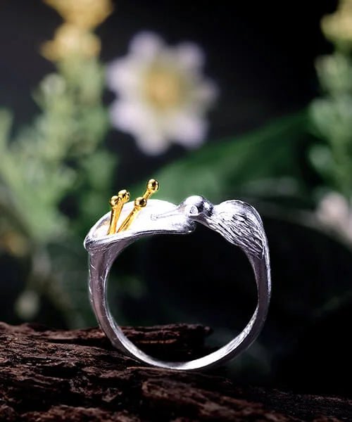 BAGUE BIJOU COLIBRI Nectari - Bois Eden