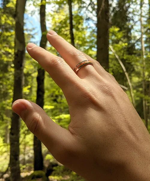 BAGUE BOIS Fortune Tana argent - Bois Eden