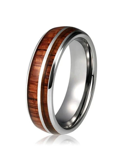 BAGUE BOIS Gemini argent - Bois Eden