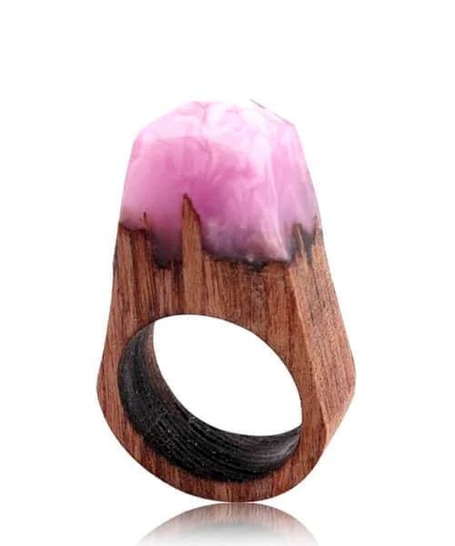 BAGUE BOIS RESINE Quin Violet - Bois Eden