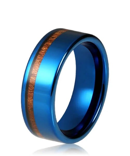 BAGUE BOIS Ultron bleu - Bois Eden