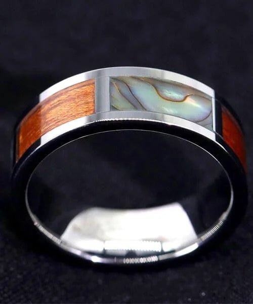 BAGUE EN BOIS Abalone - Bois Eden