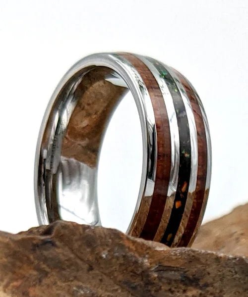 BAGUE EN BOIS Coda argent - Bois Eden