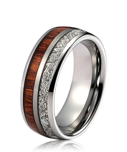 BAGUE EN BOIS Duo d'Eden argent - Bois Eden