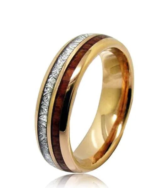 BAGUE EN BOIS Duo d&#39;eden Sim or - Bois Eden