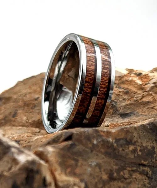 BAGUE EN BOIS Duo Primordial Adam - Bois Eden