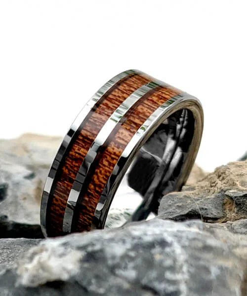 BAGUE EN BOIS Duo Primordial Adam - Bois Eden