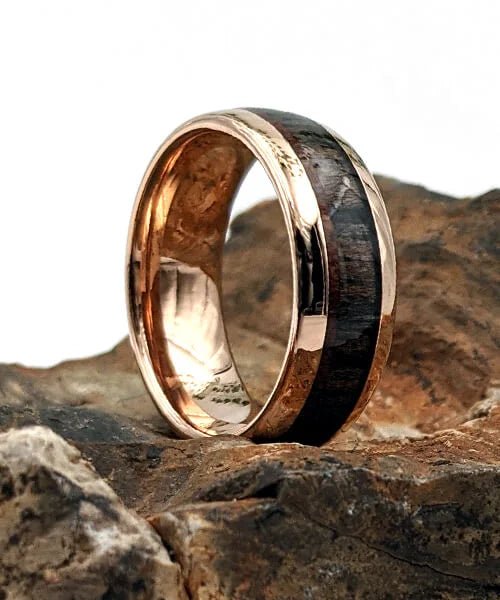 BAGUE EN BOIS Elior biton or rose - Bois Eden