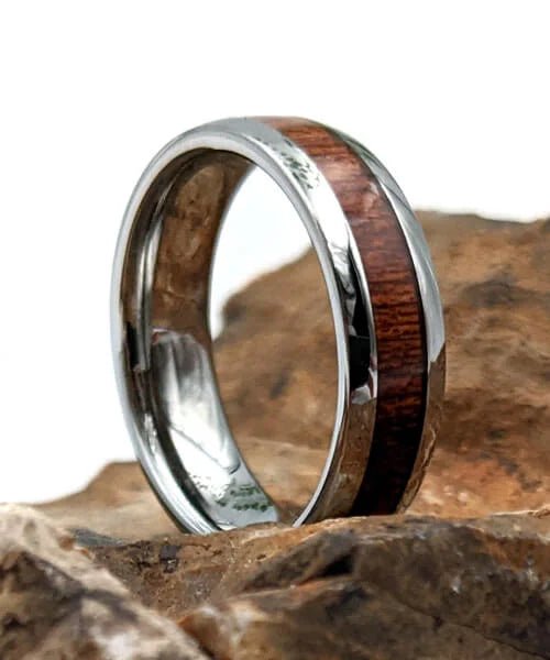 BAGUE EN BOIS Elior Klimt argent - Bois Eden