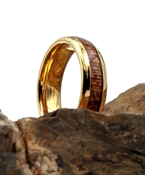 BAGUE EN BOIS Elior Klimt or - Bois Eden