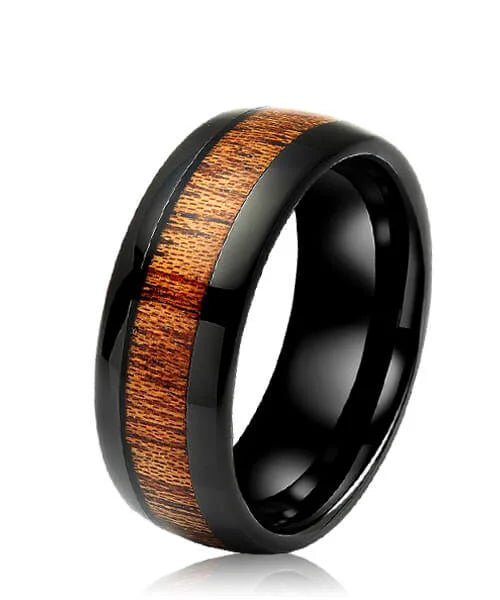 BAGUE EN BOIS Elior noire - Bois Eden