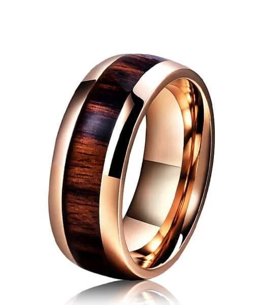 BAGUE EN BOIS Elior Révo rose - Bois Eden