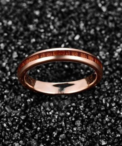 BAGUE EN BOIS Elior Tana rose - Bois Eden