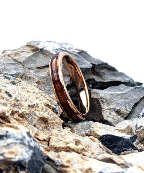 BAGUE EN BOIS Elior Tana rose - Bois Eden