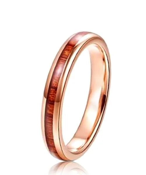 BAGUE EN BOIS Elior Tana rose - Bois Eden