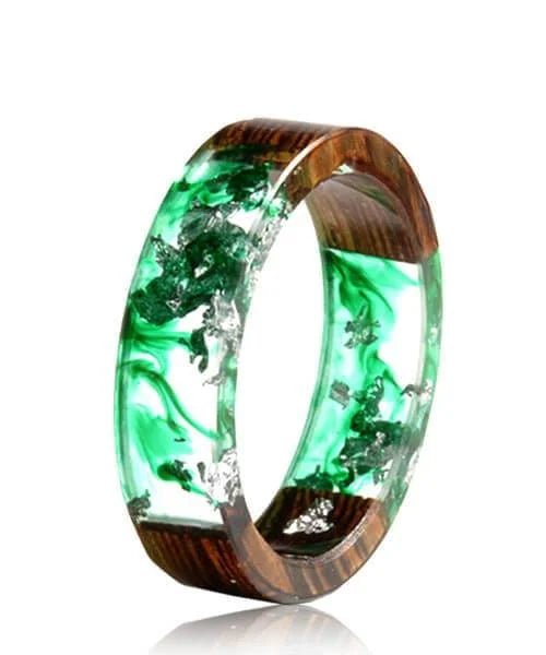 BAGUE EN BOIS ET RÉSINE Aloe - Bois Eden