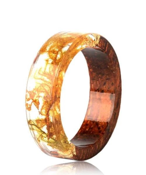 BAGUE EN BOIS ET RÉSINE Canel - Bois Eden