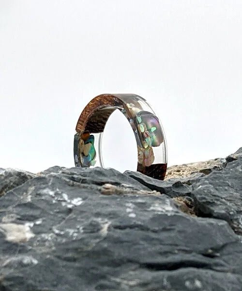 BAGUE EN BOIS ET RÉSINE Terra - Bois Eden