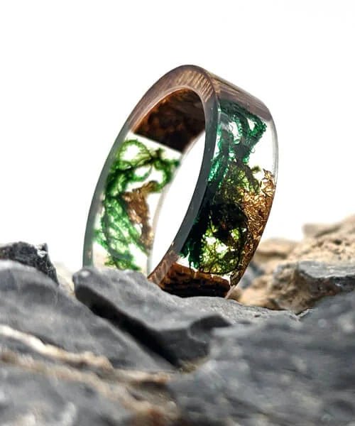 BAGUE EN BOIS ET RÉSINE Ulva - Bois Eden