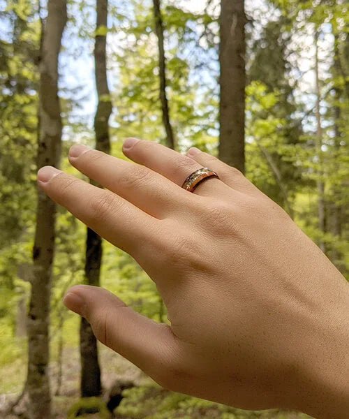 BAGUE EN BOIS Flèche de Cupidon noire Passion - Bois Eden