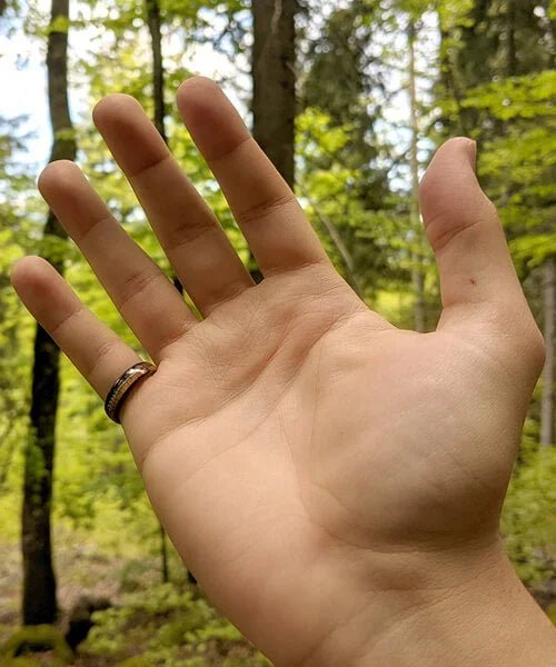 BAGUE EN BOIS Flèche de Cupidon noire Passion Sim - Bois Eden