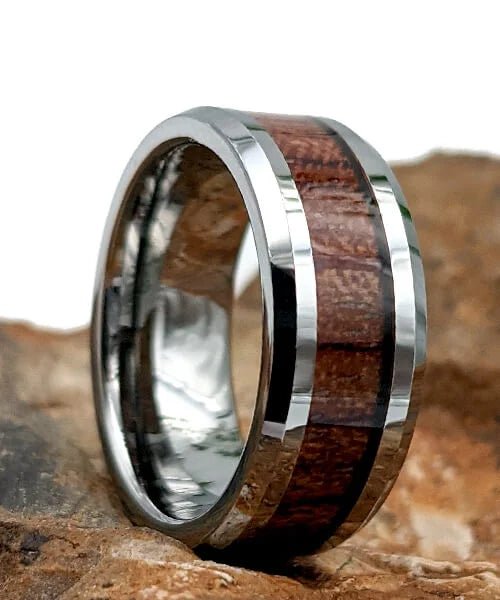 BAGUE EN BOIS Fortune argent - Bois Eden