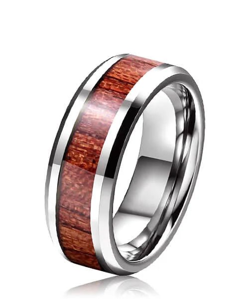 BAGUE EN BOIS Fortune argent - Bois Eden