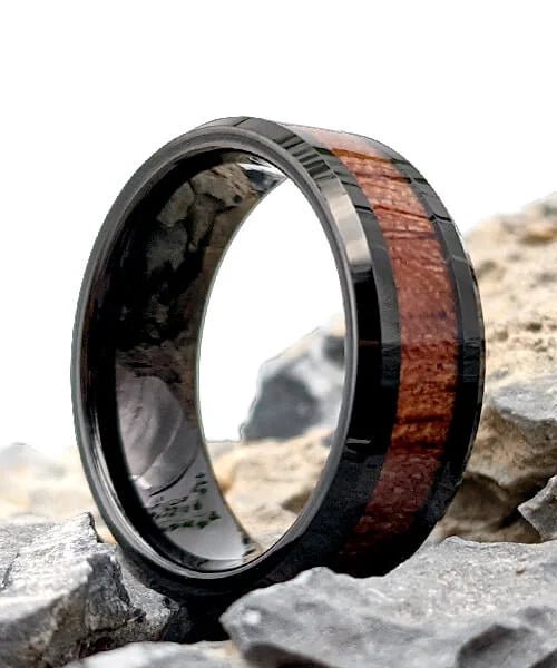 BAGUE EN BOIS Fortune noire - Bois Eden