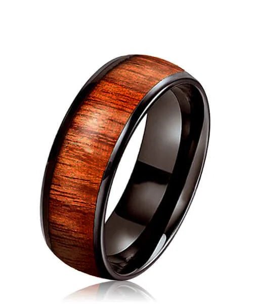 BAGUE EN BOIS Ouranos noire - Bois Eden