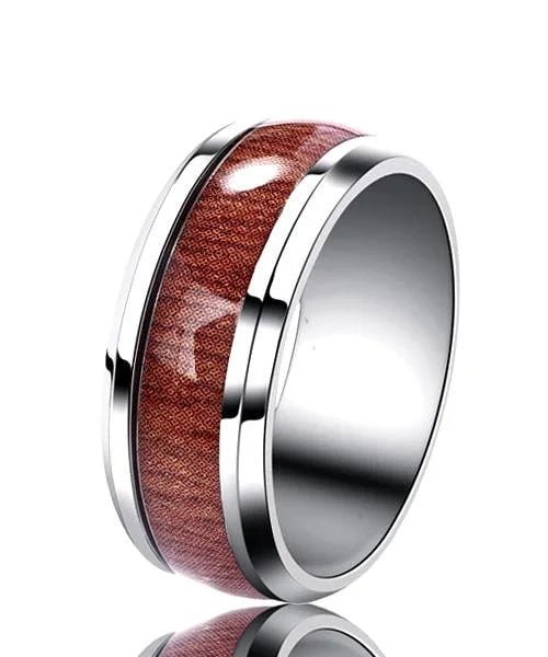 BAGUE EN BOIS Primale argent - Bois Eden