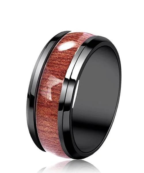 BAGUE EN BOIS Primale noire - Bois Eden