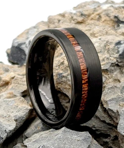 BAGUE EN BOIS Ultron noire - Bois Eden