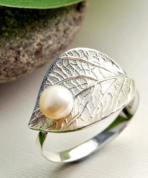 BAGUE FEUILLE ARGENT Nusa argent - Bois Eden