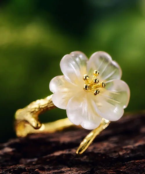 BAGUE FLEUR OR Susy - Bois Eden