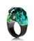 BAGUE RÉSINE Origine bleu exotique - Bois Eden