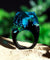 BAGUE RÉSINE Origine sommet bleu ciel - Bois Eden