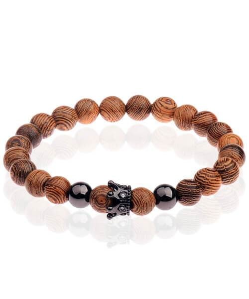 bracelet en bois Couronne - Bois Eden