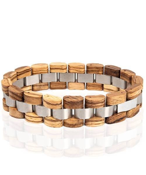 Bracelet en bois Forka nature - Bois Eden