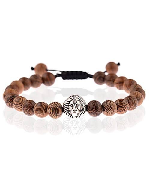 bracelet en bois Lion - Bois Eden