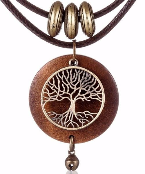 Collier en bois Cléopy 42cm - Bois Eden