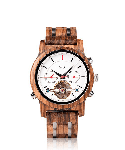 MONTRE EN BOIS AUTOMATIQUE BE Aventure - Bois Eden