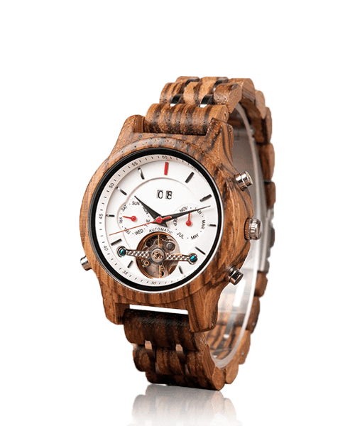 MONTRE EN BOIS AUTOMATIQUE BE Aventure - Bois Eden