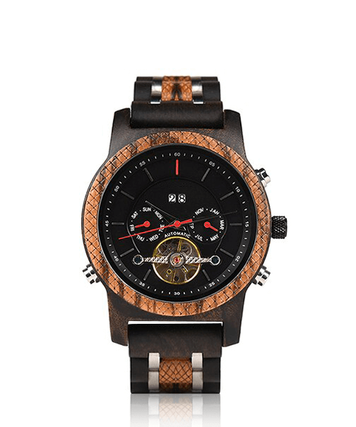 MONTRE EN BOIS AUTOMATIQUE BE Aventure - Bois Eden