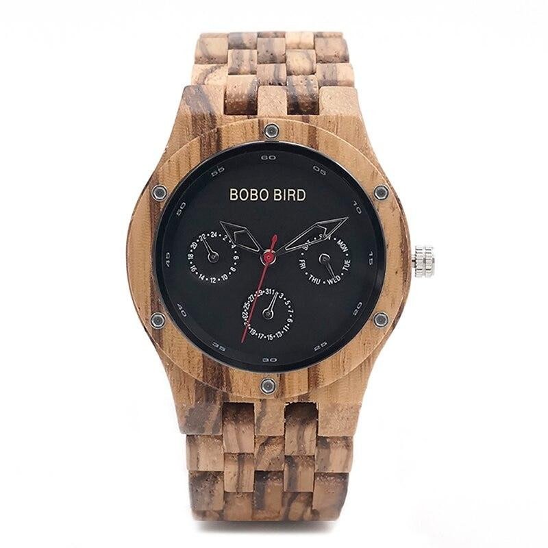 MONTRE EN BOIS DE ZÈBRE HOMME Goa - Bois Eden