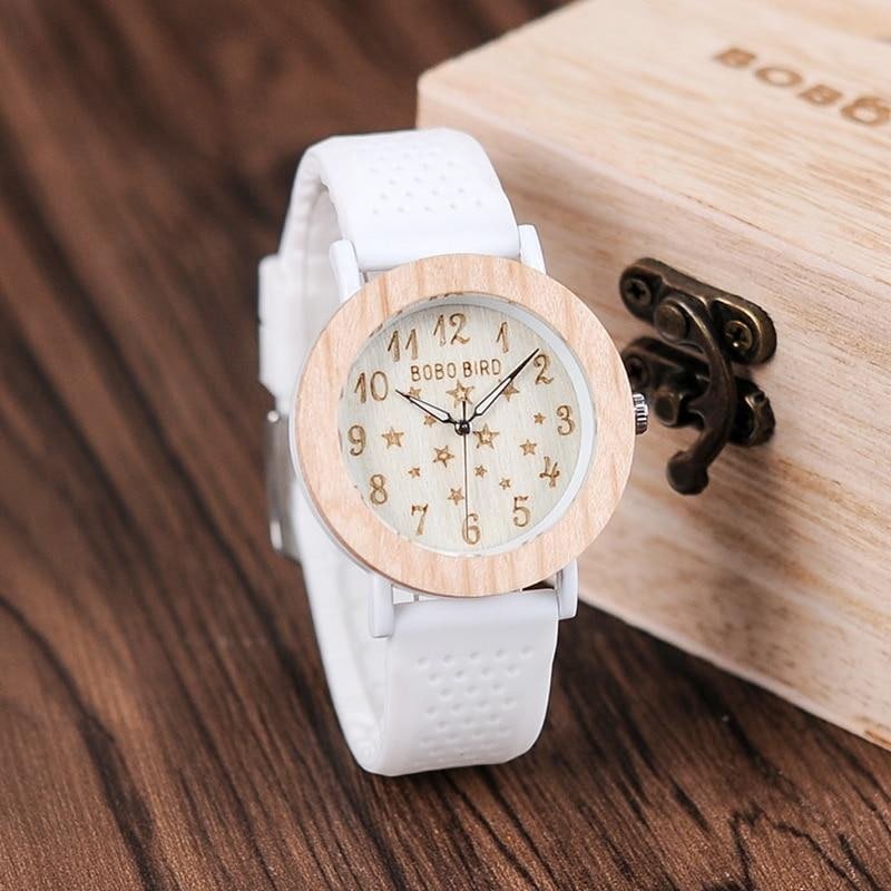 MONTRE EN BOIS FEMME BE Snow - Bois Eden