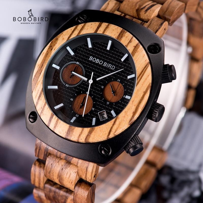 MONTRE EN BOIS HOMME Bacan - Bois Eden