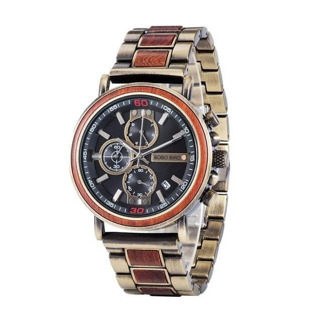 MONTRE EN BOIS HOMME BE Business vintage - Bois Eden