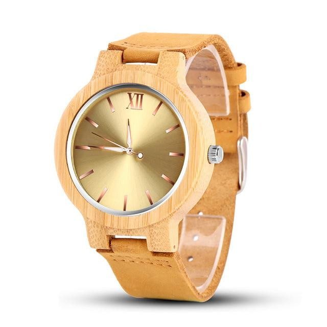 MONTRE EN BOIS HOMME BE Platine - Bois Eden