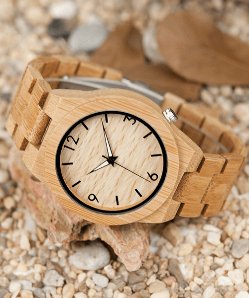 MONTRE EN BOIS HOMME BE Saturne - Bois Eden