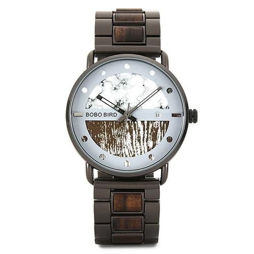 MONTRE EN BOIS HOMME BE Traveler - Bois Eden